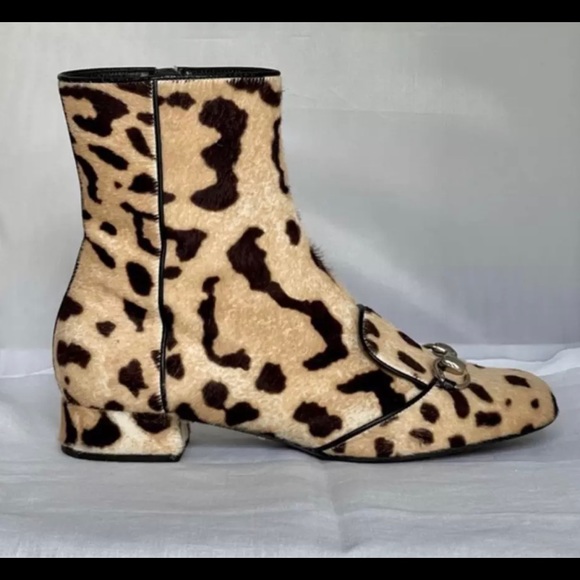 Gucci Lillian leopard print boots - Picture 1 of 4